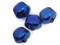 4 30mm Shiny Royal Blue Jingle Bells Christmas Sleigh Bell Charms